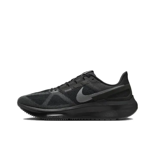 Nike Zoom Structure 25 Беговые кроссовки Низкий Топ Черный Мужской