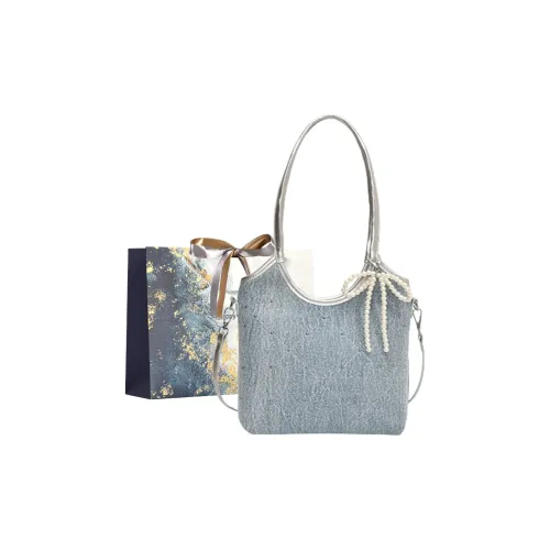 Iman's House ПУ (полиуретан) Сумка через плечо Женская Серебряная Коричневая