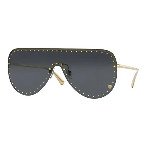 VERSACE Нерегулярная форма Солнцезащитные очки Женские Золото