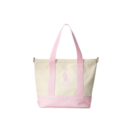 Polo Ralph Lauren Хлопок Холст Через плечо Сумка Детская Белый Карамель Розовый