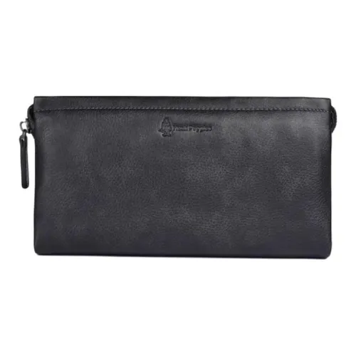 Hush Puppies Клатч из коровьей кожи средний мужской черный