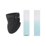 Белые и зеленые ледяные рукава + серая маска для лица