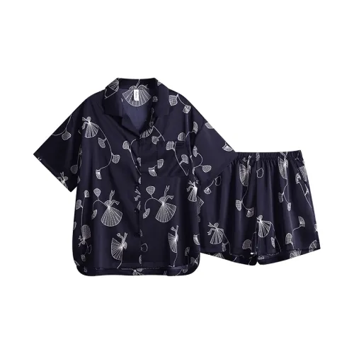 Fadaiqi Pajama Комплект Женский Темно-Синий