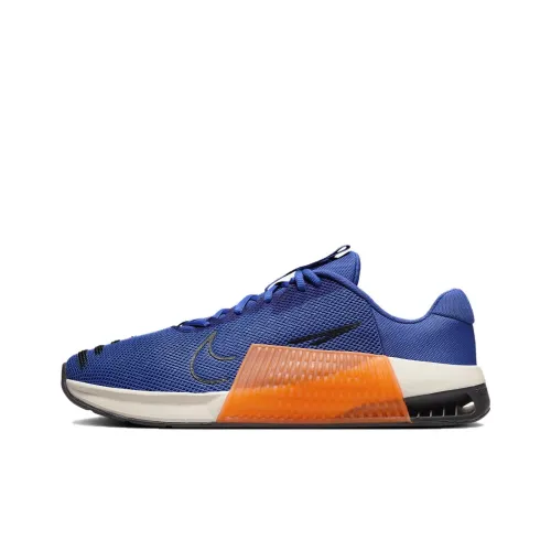 Nike Metcon 9 Slip-Resistant Abrasion-Resistant Low Top Casual Running Shoes Men's Blue Orange