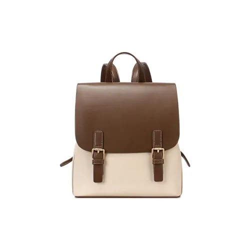 TUCANO Кожа Студенческая Повседневная Сумка Рюкзак Стандартный Женский Абрикос