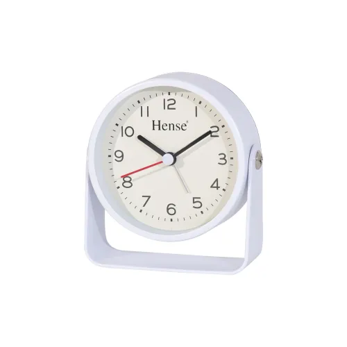 HENSE Кварцевый механизм Металл Будильник Унисекс Белый циферблат HA52