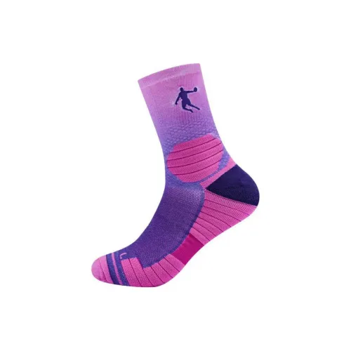 QIAODAN 1 Double Pack Purple Pink Мужские беговые носки