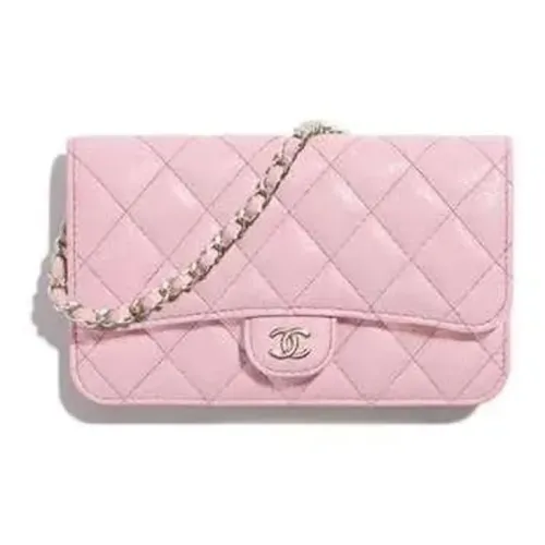 CHANEL Classic Flap CF Кожа Сумка через плечо Сумка на плечо Женская Розовая