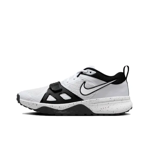 Nike Air Zoom Ромб Устойчивый к истиранию Дышащий Низкий Топ Кроссовки для тренировок Унисекс Белый Черный