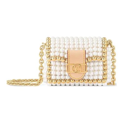 LOUIS VUITTON Dauphine PVC Dafne Сумка через плечо Сумка на плечо Экстра мини Женская белая