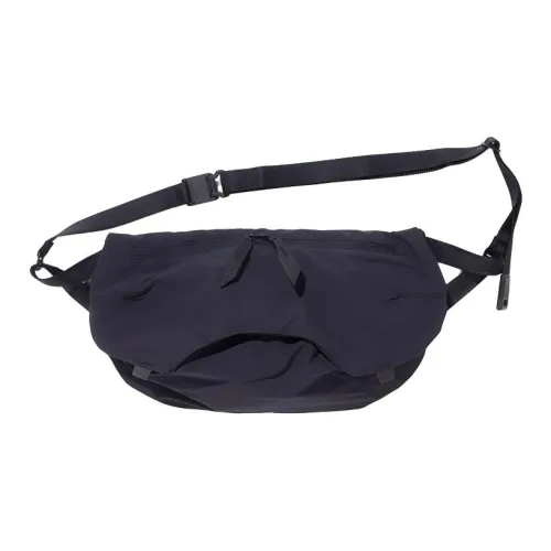 Phenix ALK Полиамид Одно Плечо Через Плечо Бананка Унисекс Черный Угольный Серый Светлый Серый