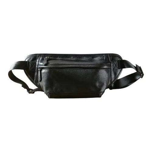 DOSRFINI Телесная коровья кожа Мода Тренд Кожа Многофункциональная Повседневная обувь для мужчин Сумка через плечо Мужской Черный