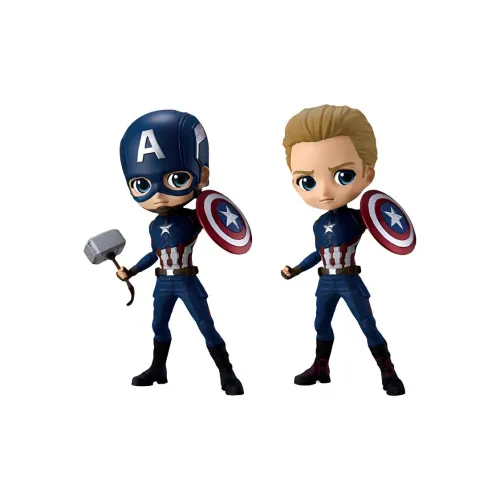 BANPRESTO Captain America Qposket MARVEL Коллекция фигурок в стиле Chibi