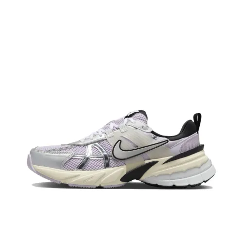 Nike V2K Run Slip-resistant Abrasion-resistant Low Top Casual Running Shoes Women's Black Purple Найк V2K Run Противоскользящий Устойчивый к истиранию Низкий Топ Повседневные Беговые Кроссовки Женские Черный Фиолетовый