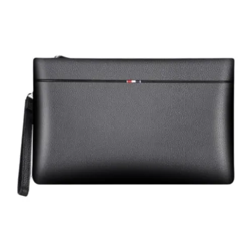 SEPTWOLVES Клатч из коровьей кожи мужской черный