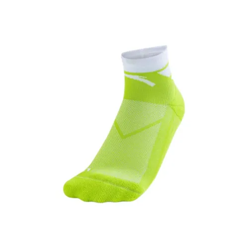 Anta Running Collection 1 пара Свежий Ярко-зеленый Унисекс Беговые носки