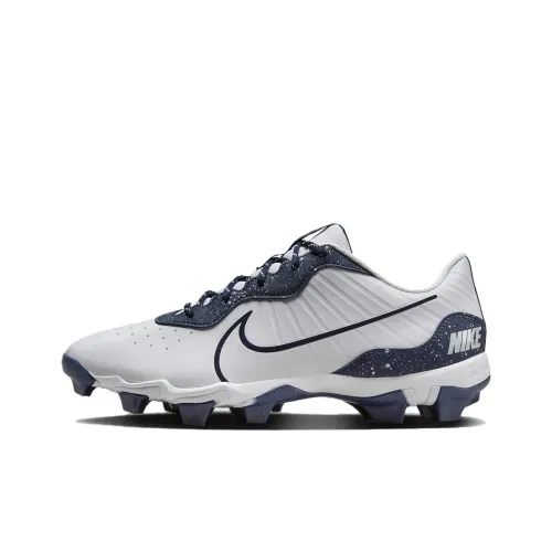 Nike Alpha Huarache 4 Устойчивые к истиранию Дышащие Низкие Кроссовки для тренировок Мужские Белые и Синие