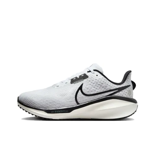 Nike Air Zoom Vomero 17 Дышащий Низкий Топ Повседневные Беговые Кроссовки Женские Белый Черный