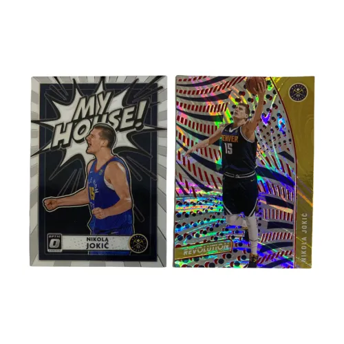 PANINI 2020 21 Nuggets Nikola Jokic Teca+Silver Fold Teca Игровая карта Спортивные карты 2 шт