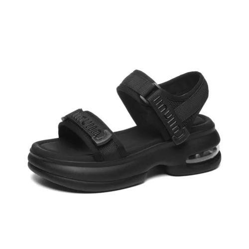 Golden Silk Rabbit Пляжные сандалии Женские Черный