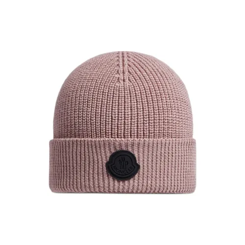 Moncler Смесовая шерсть Силикон Шапки-бини Женские Розовый
