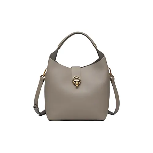 PIERRE CARDIN Корова Кожа Ведрообразная Сумка Сумка через плечо Средняя Женская Слон Серый Бежевый Лесной Зеленый