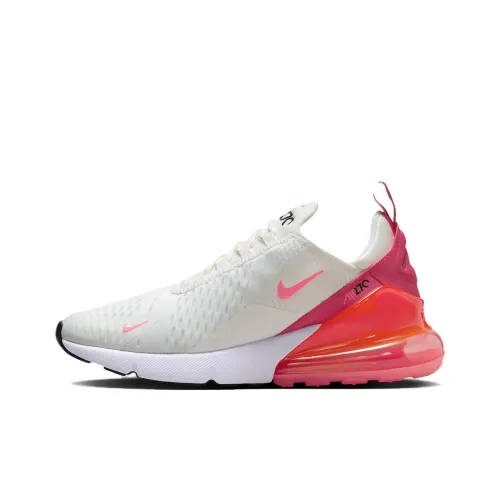 Nike Air Max 270 Low Топ Повседневные Беговые Кроссовки Женские Белые Красные
