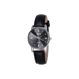 Мужской, черный циферблат, черный ремешок