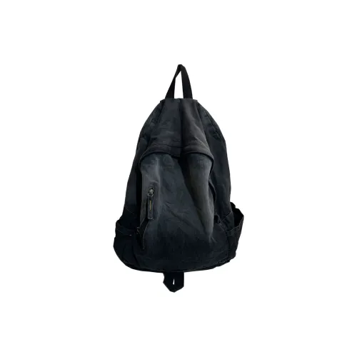 KAMLUI Denim Backpack Standard Unisex Black Blue KAMLUI Деним Рюкзак Стандартный Унисекс Черный Синий