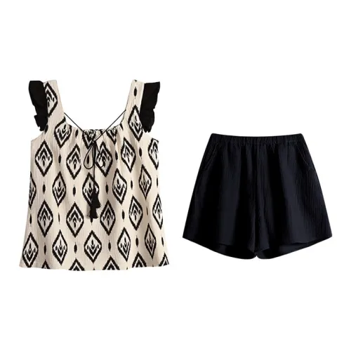 Fadaiqi Pajama Комплект Женский Черный