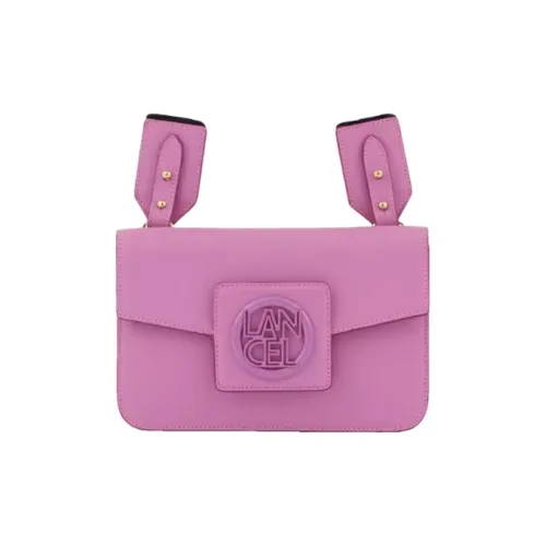 LANCEL Коровья кожа крупнозернистая Сумка через плечо Мини Женская Глициния Фиолетовый