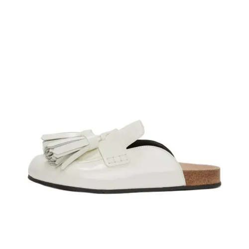 JW Anderson Резиновая подошва бахрома домашние тапочки женские белые