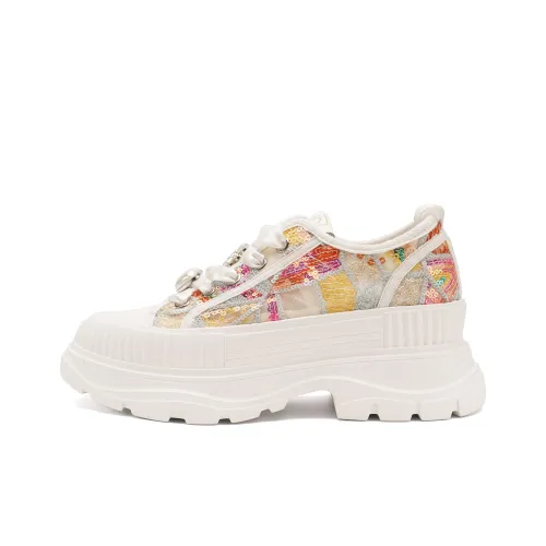 D Fuse SCANDINAVIA противоскользящий устойчивый к истиранию легкий низкий топ повседневная обувь женский синий розовый