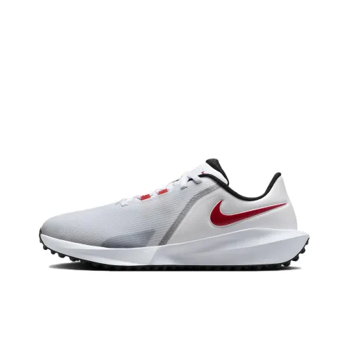 NIKE INFINITY г Abrasion Resistant Дышащий Низкий Топ Обувь для гольфа Унисекс Белый Красный