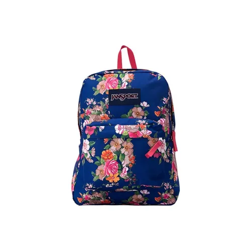 JanSport Рюкзаки Синий с Бумагой Цветочный Женские