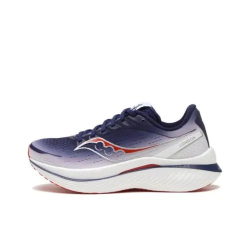 Saucony Endorphin Speed 3 Противоскользящий устойчивый к истиранию низкий топ повседневная беговая обувь унисекс синий белый
