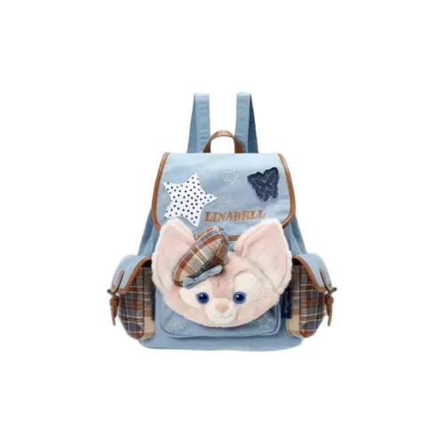 Disney Duffy и друзья Cowboy Style Series Джинсовый хлопок Рюкзак Женские Синий