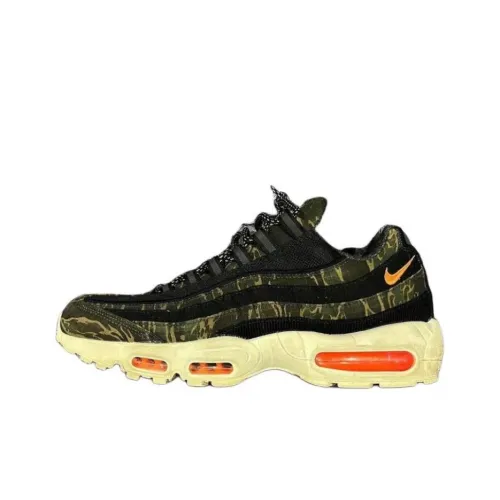 Nike Air Max 95 Low Топ Повседневные Беговые Кроссовки Унисекс Черный Зеленый