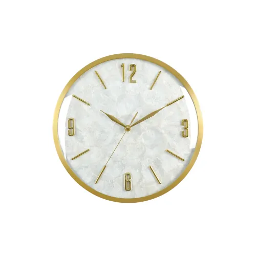 HENSE Кварцевый механизм металл настенные часы унисекс бежевый циферблат модель HW2087