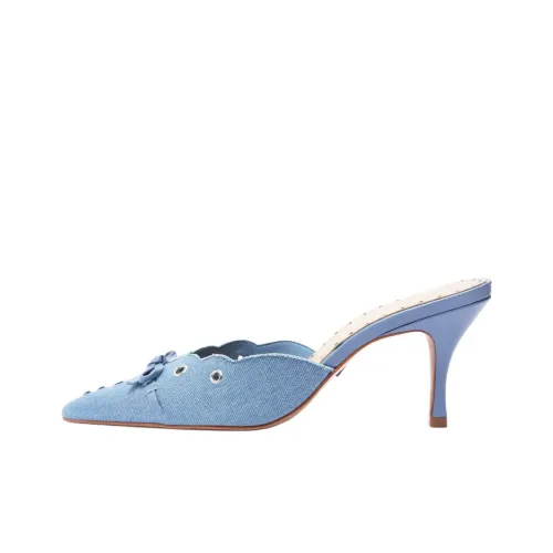 Schutz Домашние тапочки 8,2 см Женские Синие