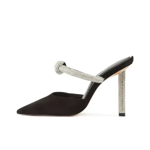 Schutz Домашние тапочки 10 см Женские Черные