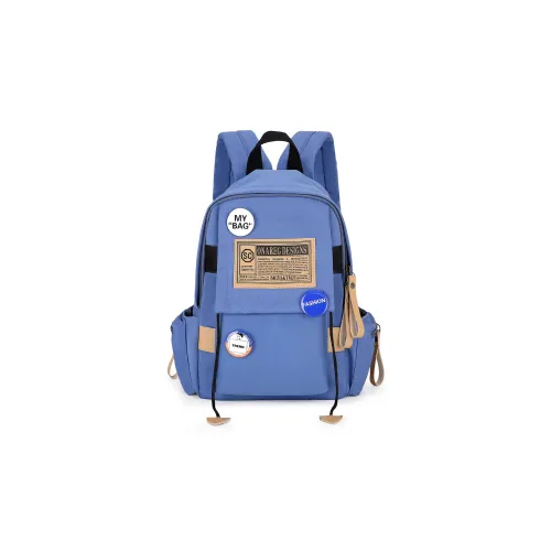 MOK Полиэстер Рюкзак Стандартный Унисекс Белый Серый Черный Королевский Синий Синий