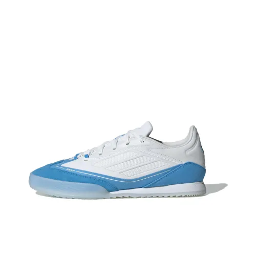 Adidas F50 Футбольные бутсы Унисекс устойчивые к истиранию белые и синие