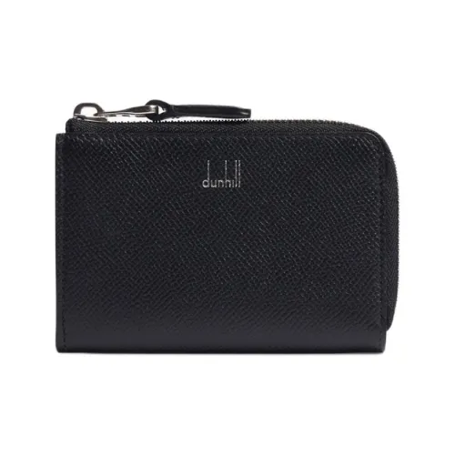 Dunhill Зернистая кожа коровы Key Pouch Мужской Черный