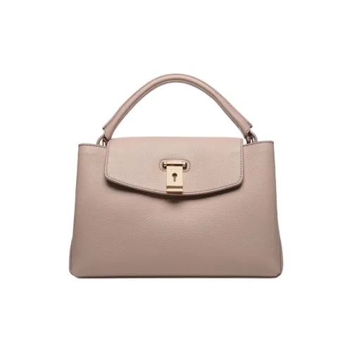 BALLY Рельефная Телячья Кожа Сумка через плечо Сумка Маленькая Женская Светлый Умбра