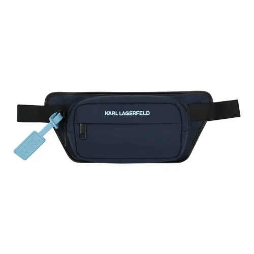 KARL LAGERFELD Переработанный полиэстер с полиуретаном через плечо бананка мужской черный