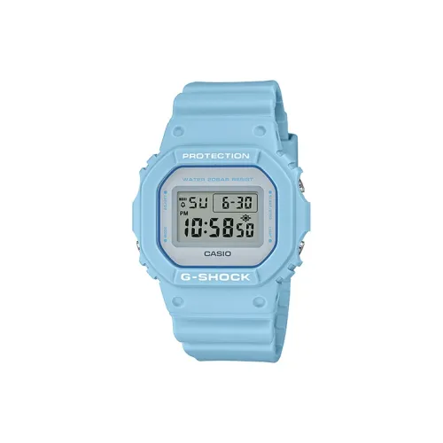 CASIO SQUAD Series G SHOCK Collection Кварцевый механизм Смольный ремешок Часы Женские Зеленый циферблат