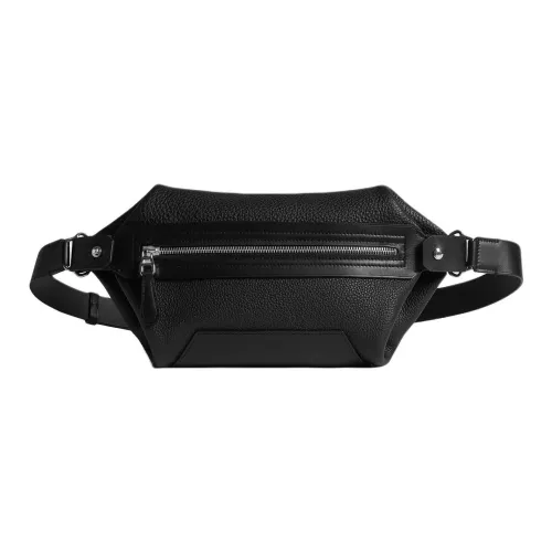 Dunhill Full Зернистая кожа коровы Мужская кошелек Черный