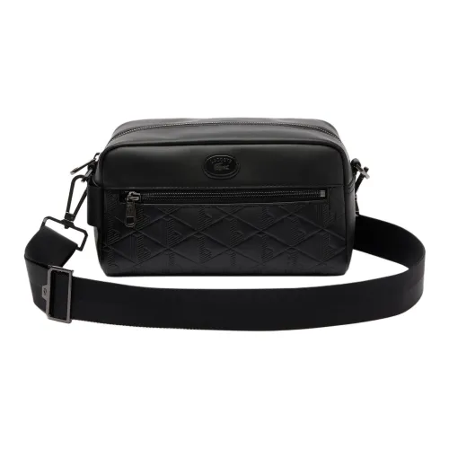LACOSTE PU (полиуретан) Одно плечо Через плечо Клатч Стандартный Мужской Черный
