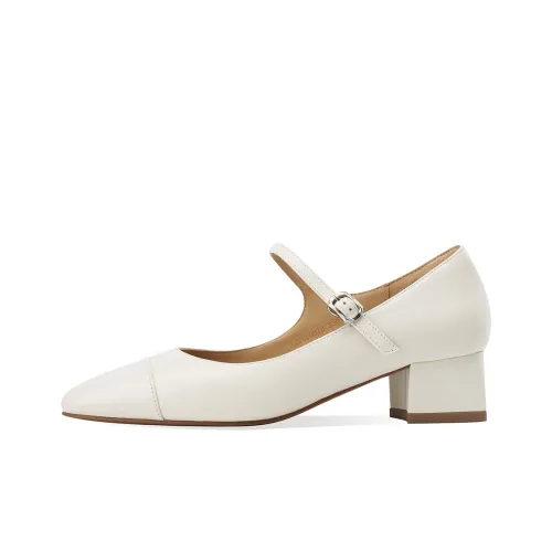 Rosa Bianca Грубый каблук Туфли Мэри Джейн 4CM Женские